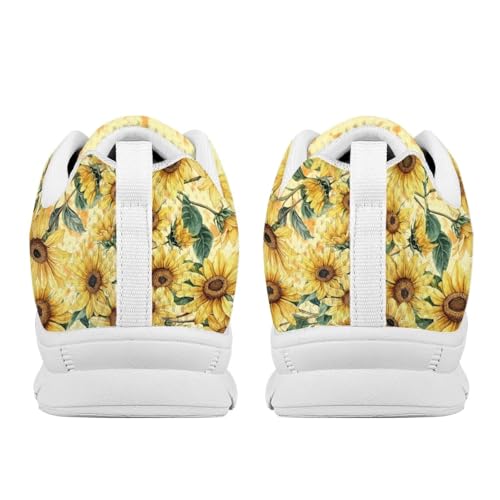 Forchrinse Womens Walking Shoes Lace Up Running Tennis Sneakers Lightweight Outdoor Athletic Footwear4