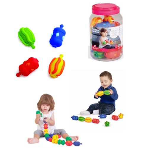 Edushape Ed 997016 Sistema Original Snap Perlas juguete de bloques encajables infantiles