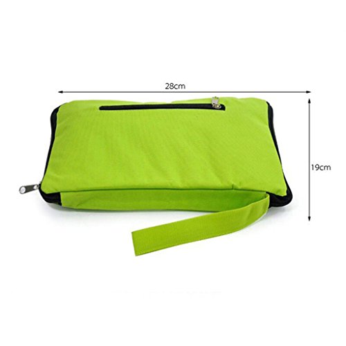 JU FU Sackkarre Einkaufswagen-Schlepper-Paket-tragbarer zusammenklappbarer Einkaufswagen-Einkaufsreise-Beutel-Grün… – Bild 3