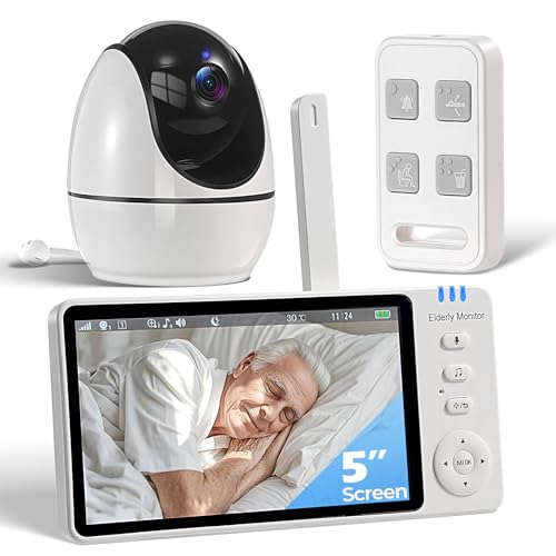 JEMXITG Elderly Monitor with Camera and Audio, Two-Way Talk Baby