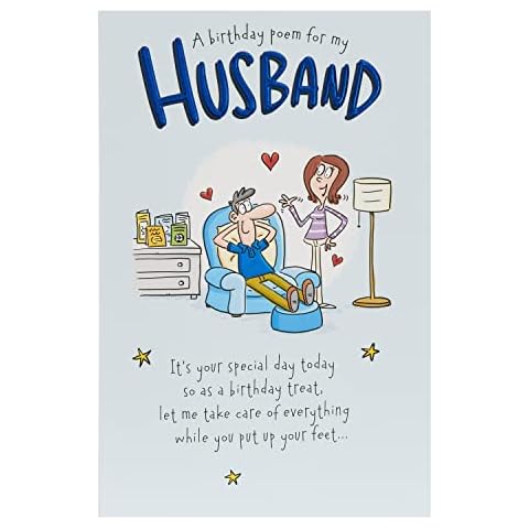 Funny Birthday Card for Your Husband Cover