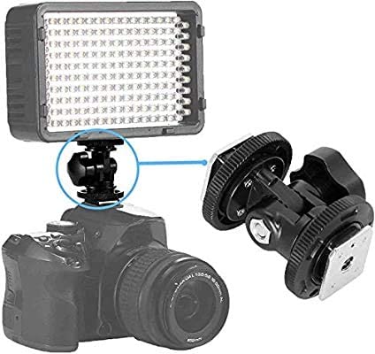 VEEPRO Led Flash Hot Shoe Mount Bracket with 1/4 inch Hole, Convertor Accessories for Camera Indoor-Outdoor Photo Video Studio Photography Shooting Purpose-image-23