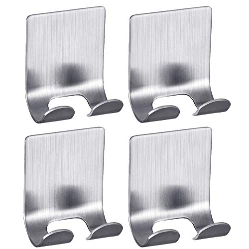 Aimenss 4-Pack Ganci autoadesivi Acciaio Inox per