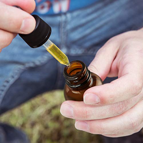 Eye Dropper Bottle, Hoa Kinh 24 Pack 2 Oz 60Ml Amber Glass Bottles, With Glass Eye Droppers For Essential Oils #TOP4