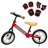 DABADA（ダバダ） ランバイク ペダルなし自転車 子供用 スタンド付き バランス 2歳～5歳 (レッド)