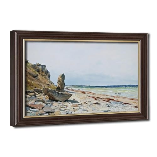 WCYB Hogklint Cliff Gotland impressions sur toile de lin