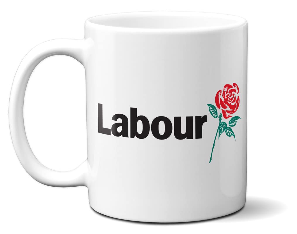 Labour Party - Logo - RED Rose Design - 11oz Ceramic Mug