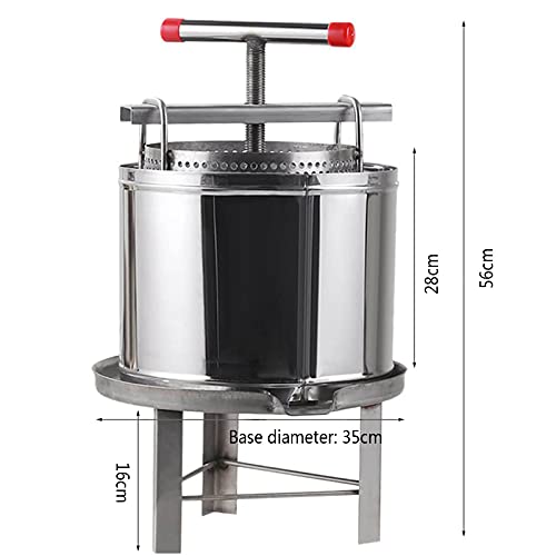 LKJHG Honigabscheider Aus Edelstahl, Manueller Honigabscheider Mit T-Griff, Honigschleuder Für Obstwein, Gemüsefüllungen… – Bild 7