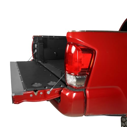 Image of Hooke Road Tacoma Tailgate Panel Flat Cover Protector for 2005-2023 Toyota Tacoma 2nd 3rd Gen, Tail Gate Pad Camping Table, Food-Safe Plastic Cutting Board
