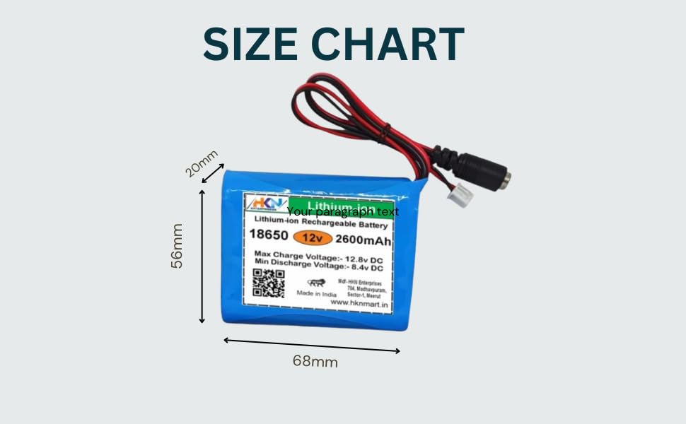 Image of Lithium Battery 12volt 2600 mAh Rechargeable Battery Pack for GPS i Pod P sp /DVD /mp4 CCTV Camera DVR Backup Project Work Industrial Equipment 2600mah Pack
