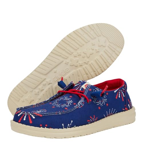 HEYDUDE Men's Patriotic Wendy Fireworks3
