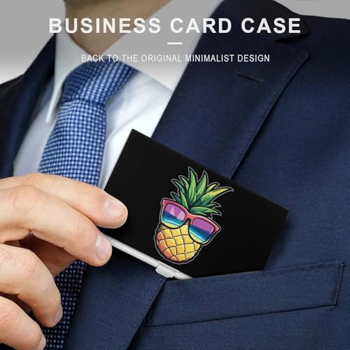 Pineapple Business Card Case Pocket Card Holder Slim Card Wallet for Men Women3