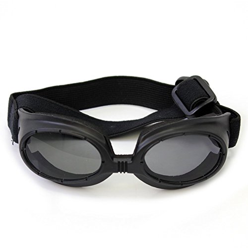 Sxgyubt Óculos de sol fashion para cães e gatos com proteção UV para os olhos presente – Preto