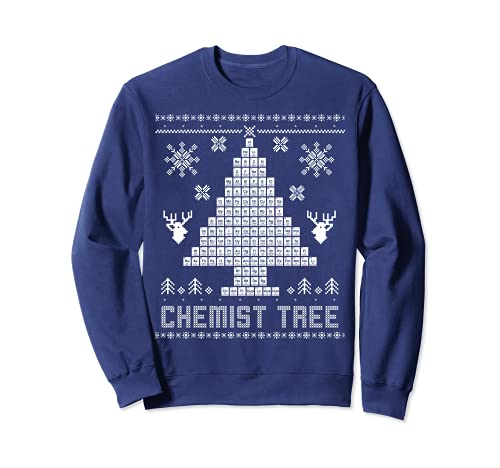 Funny Science Pull de Noël Ugly Sweater Chemistry Tree Sweatshirt