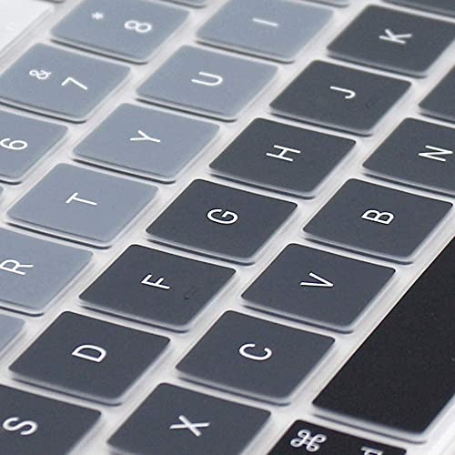 Image of Oaky Keyboard Protector MacBook Pro 14 inch /16 inch M1 /M2 /M3 Pro /Max Chip 2021-2024 Release [A2918 A2992 A2779 A2442 A2991 A2780 A24858] Keyboard Skin Guard - Silicon Grey