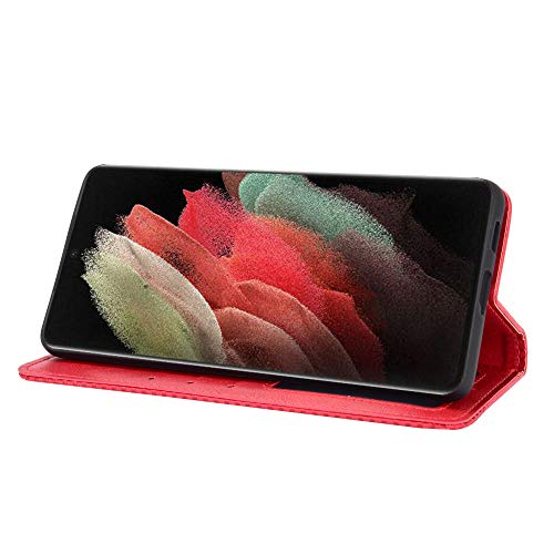 Wallet Case for Motorola Moto E32s/Moto E32 Case, Flip Case for Motorola Moto E32s/Moto E32 Retro Style Wallet Magnetic Cover - Image 2