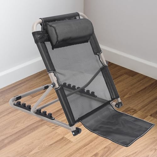 Saluaqui Adjustable headboard with 6 Adjustable Angles, Foldable Manual Height Adjustment, Breathable Fabric, Head and Lumbar Support, and a Reading Support Pillow by Saluaqui - Image 4