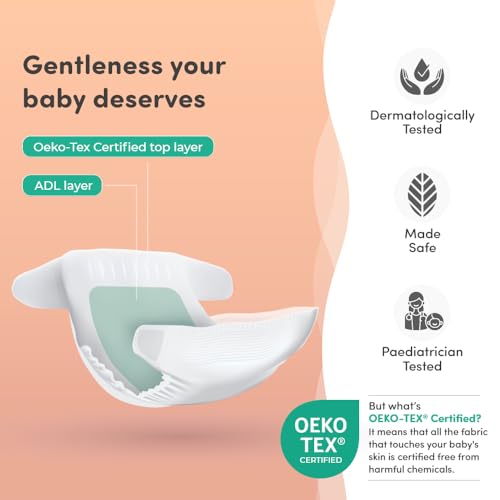 Image of Mylo Baby Diaper Pants Extra Large (XL) Size 12-17 kgs (28 count) Leak Proof | Lightweight | Upto 12 Hours Protection | ADL Technology | with Aloe Vera Lotion