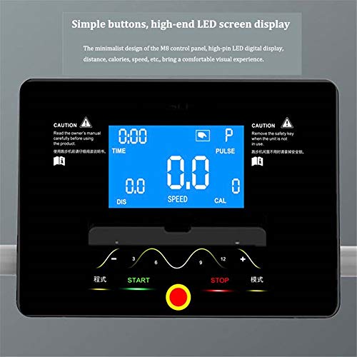 Image of Folding Treadmill,Home Treadmills,Electric Motorized Running Machine,with High-End LED Al Display,Distance,Calories,Speed,Etc.2.5HP Power,12.8KM /H Max Speed