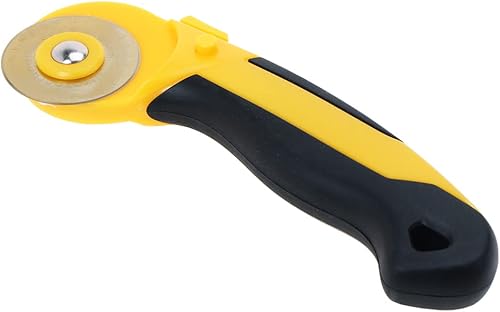 Miniatura 6 de AUTOTOOLHOME Cortador rotativo de 1.77 pulgadas, cortador automático de tela, 5 cuchillas de repuesto de titanio, 5 cuchillas giratorias con bloqueo