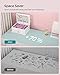 SONGMICS Jewelry Box, 2-Tier Jewelry Organizer with Flower Carvings, Drawer, Gift for Loved Ones, Kids, Jewelry Storage Case for Rings, Earrings, Necklaces, Bracelets, White UJOW201