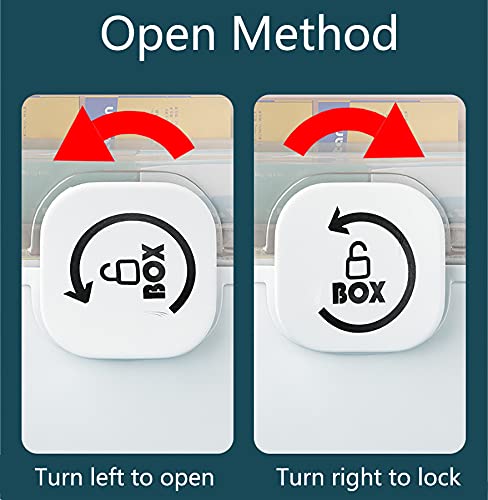 Sooyee Craft Organizers And Storage,Plastic Box With 3-Tier Fold Tray And Handle,Portable Lockable Container For Arts, Crafts,Cosmetic, Sewing, Toy, Washi Tape, Lego,13.4X7.5X8.9 In,Clear/White #TOP5