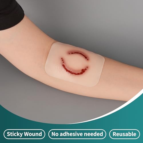 Image of Trauma Wound Packing Trainer, Trauma Simulation Human Bite Wound Moulage, First Aid Trauma Care Simulator for Medical Training