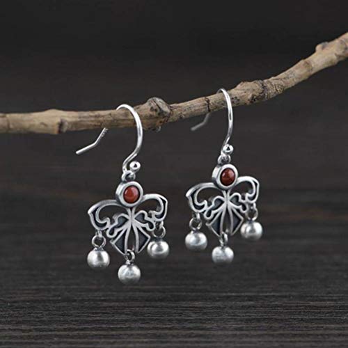 Boucles d'oreilles papillon s925 en agate rouge, le cadeau d'anniversaire idéal