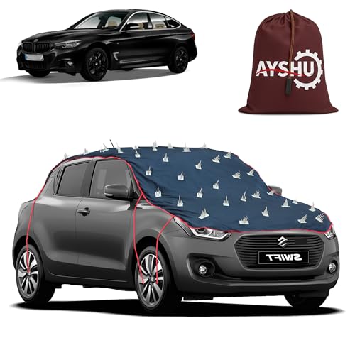 Image of AYSHU Water-Resistant Spike Car Cover for BMW 3 Series GT - Protects from Dogs, Monkeys, Dust, Sunlight & UV - Full Roof Universal Fit