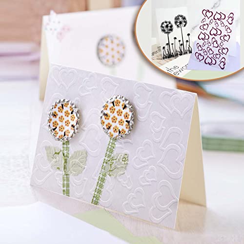 Guichangkai 6Pcs Plastic Embossing Folder, Embossing Folders for Card Making Bundle,DIY Plastic Embossing Folder Template for Making Paper Card, Invitations and Photo Album - Image 3