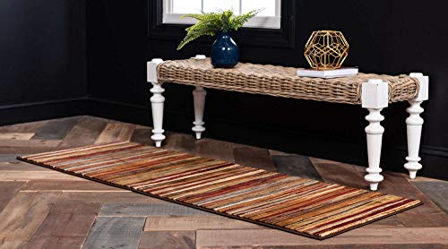 Alfombra decorativa Unique Loom beige 70x185 cm miniatura 2