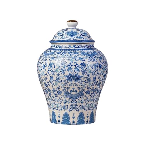 Chinoiserie Blau-weiße Ingwergläser, Porzellan-Glas,...