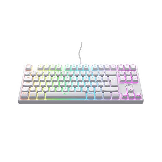 Xtrfy K4 TKL RGB Speltangentbord, 24", Vit