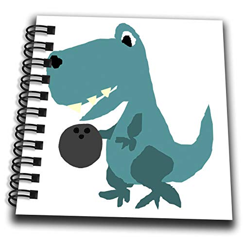 Mini bloc-notes T-rex dinosaure de bowling pour le bureau et l'école