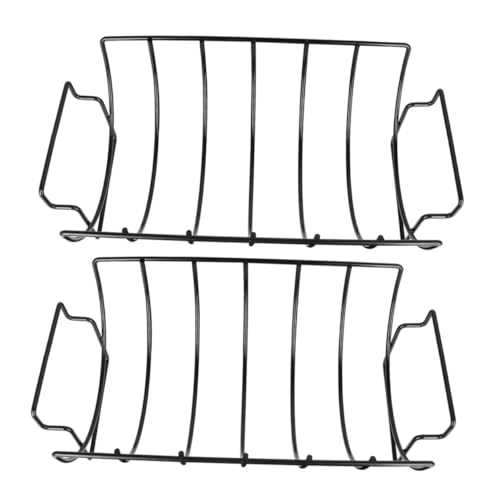 JOINPAYA 2 Pièces Support de Barbecue Antiadhésif pour Viande Plein Air Rack de Côtelettes Steaks Robuste pour Camping