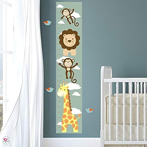 Enchanted Interiors Jungle Animal Height Chart Cover
