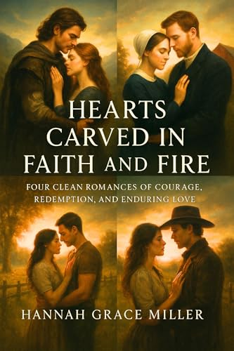 Hearts Carved in Faith and Fire: Four Clean Romances of Courage, Redemption, and Enduring Love
