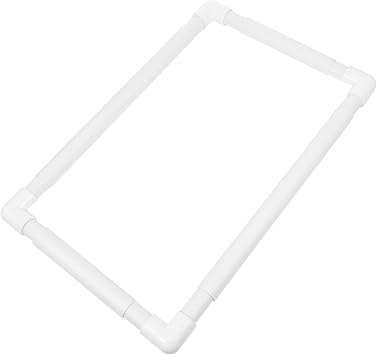 KONTONTY DIY Embroidery Frame Square Cross Stitch Hoop Plastic Embroidery Frame for Beginners