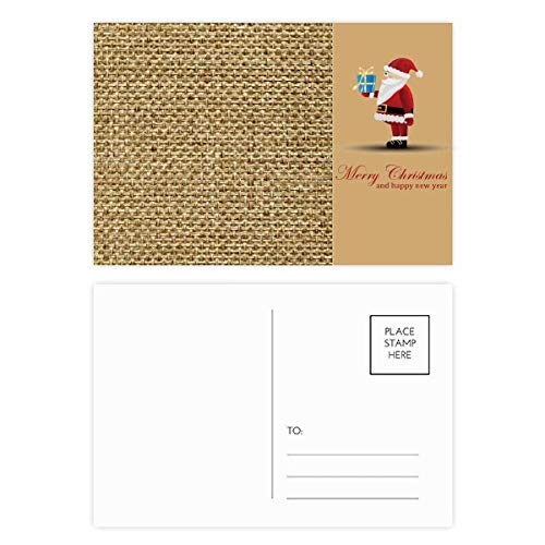 Cartes postales en tricot de lin Tawny Père Noël - Lot de 20 cartes