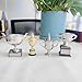 SUNIFA Mini Tennis Champions Trophy(4Pcs) 16cm/6.3in Men's Championship Trophies Collectibles Tennis Fan Gifts Souvenirs Home Display Decorations