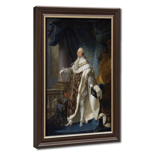 Impression toile Louis XVI Roi de France par Callet, cadre suspendu haute finition
