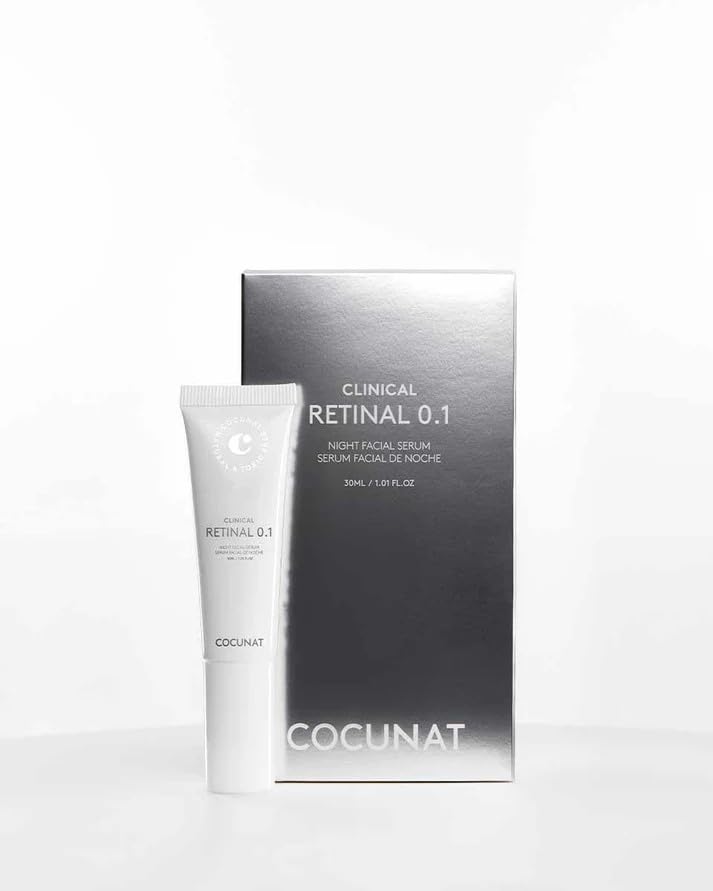 COCUNAT - CLINICAL RETINAL 0.1 - Vitamin A Retinal Serum - Reduces Wrinkles, Spots and Flaccidity - Regenerates and Rejuvenates - For All Skin Types - With Niacinamide and Hyaluronic Acid