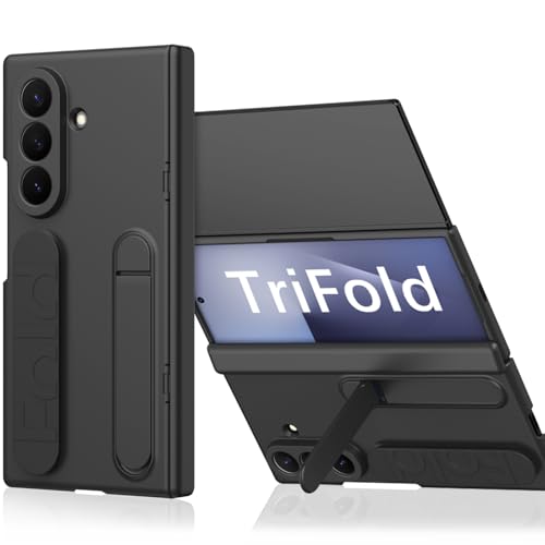for Samsung Galaxy Z TriFold Case with Hand Strap & Kickstand [with Hinge Protection] [with Screen Protector] Stofest Protective Cover with Kickstand for Samsung Z TriFold Case with Secure Grip
