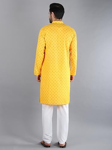 Image of Uri and MacKenzie Mens Cotton Woven Casual Kurta Pajama set