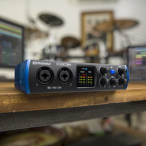 PreSonus Studio 24c 2x2, 192 kHz, USB Audio Interface with Studio One DAW Recording Software by PreSonus - Image 2