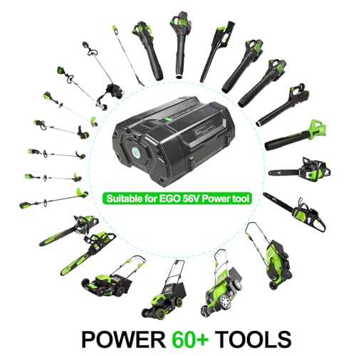 Image of DTK Replacement for EGO 56V Battery BA2800 BA4200 BA1400 Compatible with 56 Volt Power Tools Batteries 5.3Ah