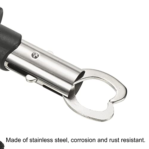PATIKIL Fish Lip Gripper, Stainless Steel Straight-shape Handle Fish Grip Grabber Holder for Fishing Black - Image 3