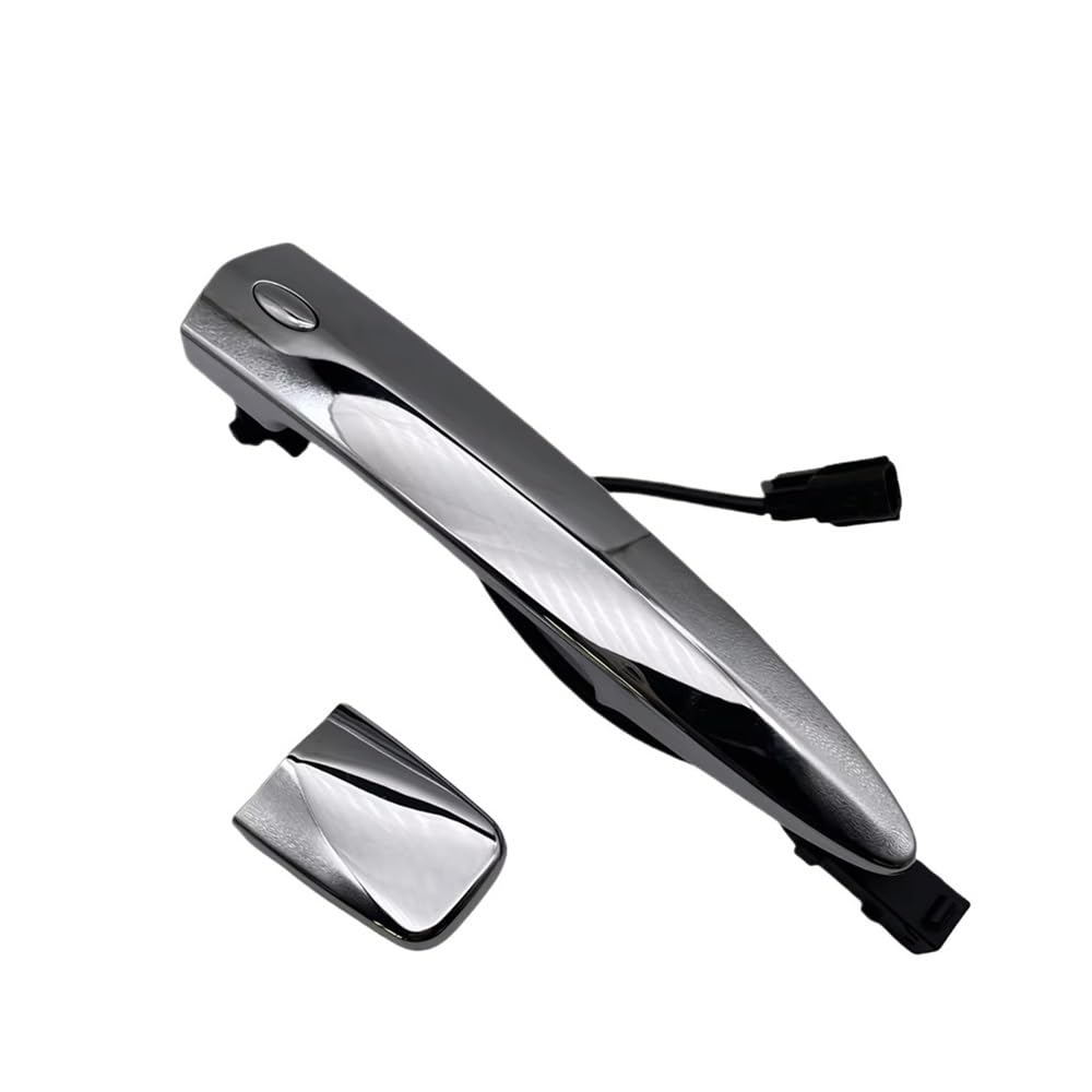RAtsch Car Side Exterior Door Handle 806469N00A Car Front Chrome Exterior Door Handles Silver ABS 826469N00A 806451AA0A for Leaf for Maxima for Murano for Sentra