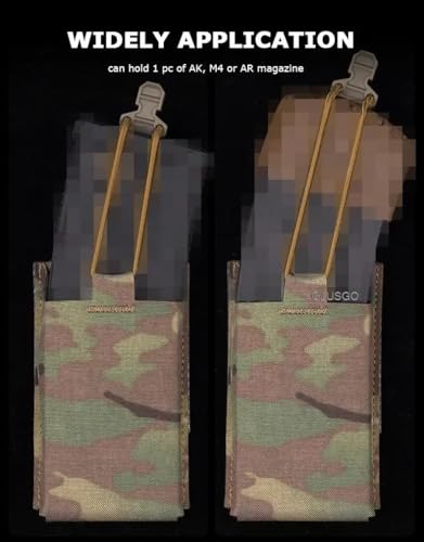 Pochette de chargeur AR simple 5.56 tactique avec insert rapide airsoft - 7
