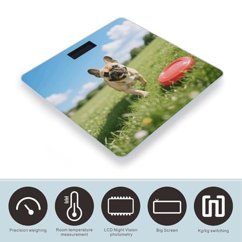 Balanza digital para baño 180 kg con pantalla LCD miniatura 3